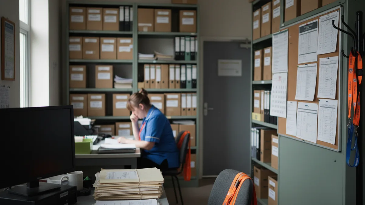 Documentary photograph of Health and Social Care at work in Northern Ireland